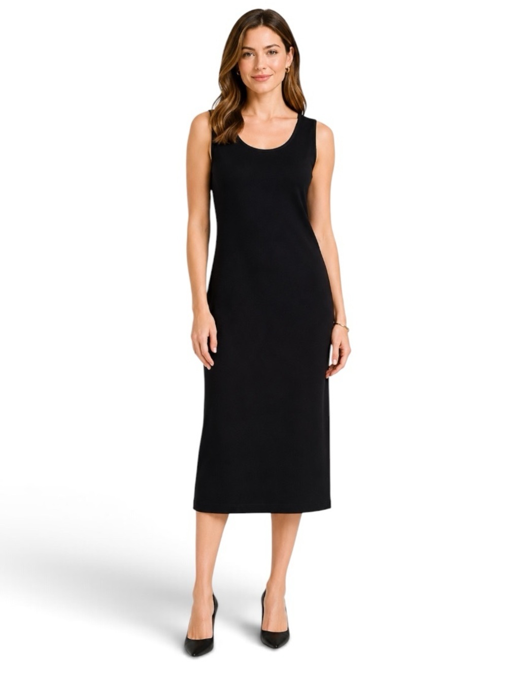 Exclusively Misook  - Sleeveless Sheath Knit Tank Dress Sz S